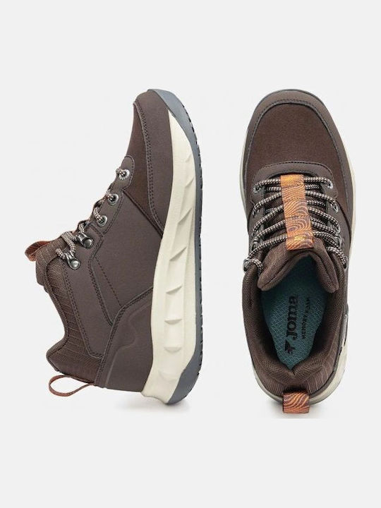 Leather Men's Boots Waterproof Brown