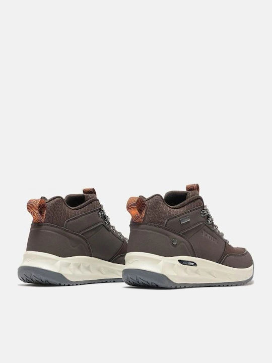 Leather Men's Boots Waterproof Brown