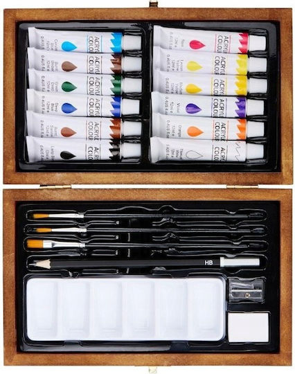 Holzes Malset 22x14cm 20 Stück