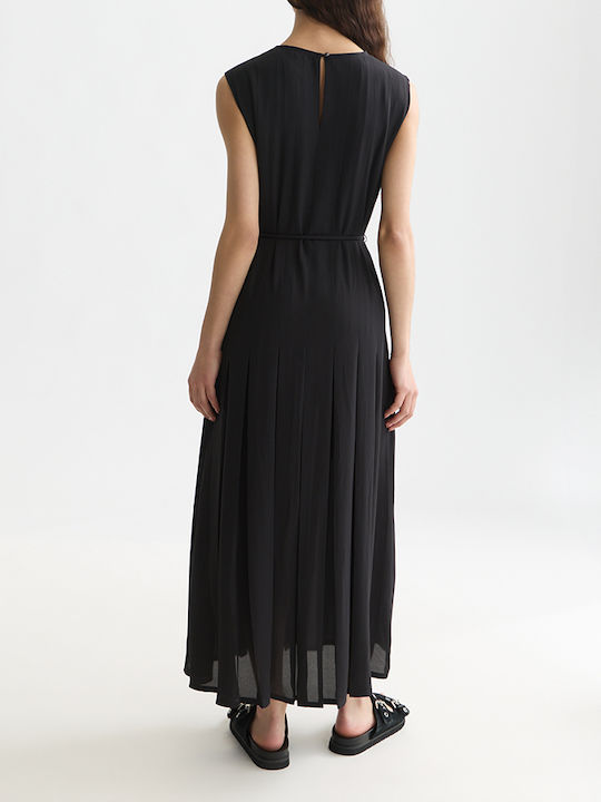 Summer Maxi Slip Dress Black