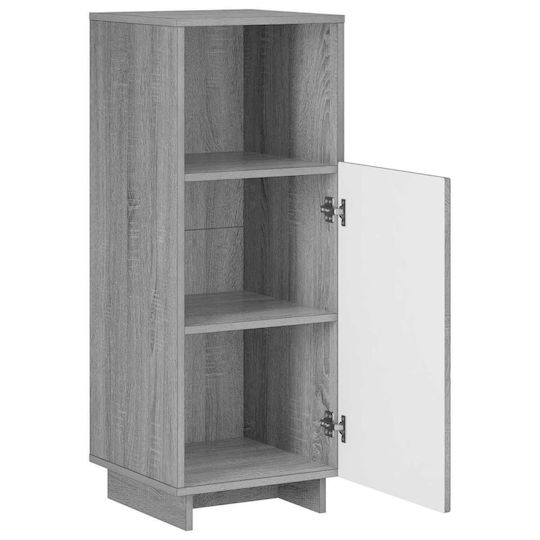 vidaXL Ντουλάπι Ντουλάπι Μπάνιου 36.5x38x95cm Γκρι