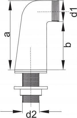 Hydroland Χρωμέ Γωνιακή Σύνδεση Μπαταρίας Import D 1 2x3 4 1 Τεμ A.przył.kąt.c-d