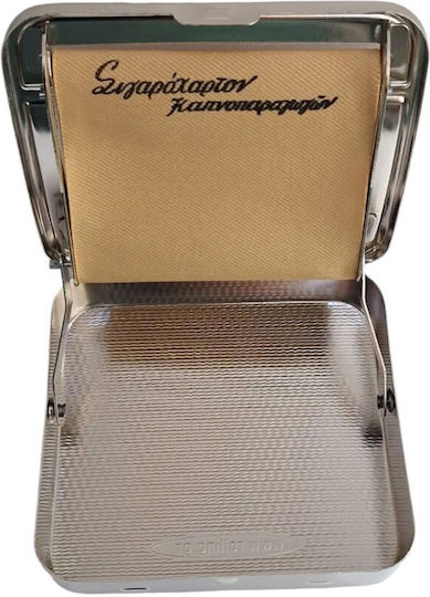 Tabakiera Zigarettenstopfmaschine Metallisch Silber Farbe Design Adler 8x9cm 47302-011-5