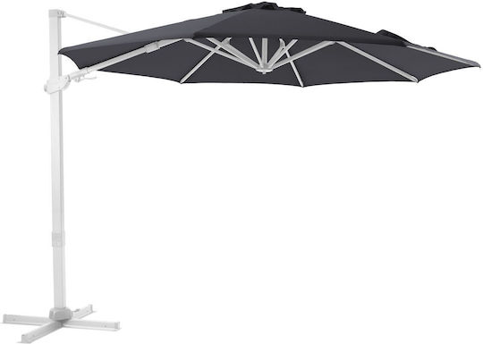 Rundschreiben Aluminium Weißer Sonnenschirm F3m Rundschreiben Aluminium Weißer Sonnenschirm F3m