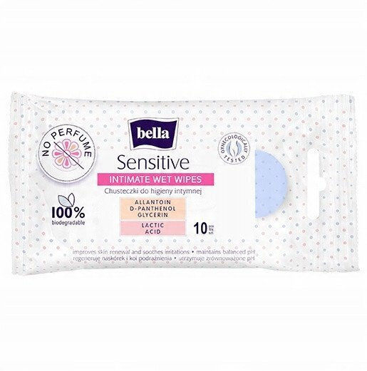 Bella Wipes for Intimate Care Area 10 x 100gr