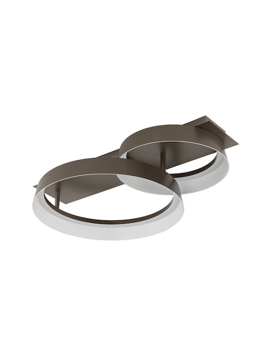 Globo Lighting Brown Mount Ceiling Light With Integrated LED Globo Lighting Brown Mount Ceiling Light With Integrated LED