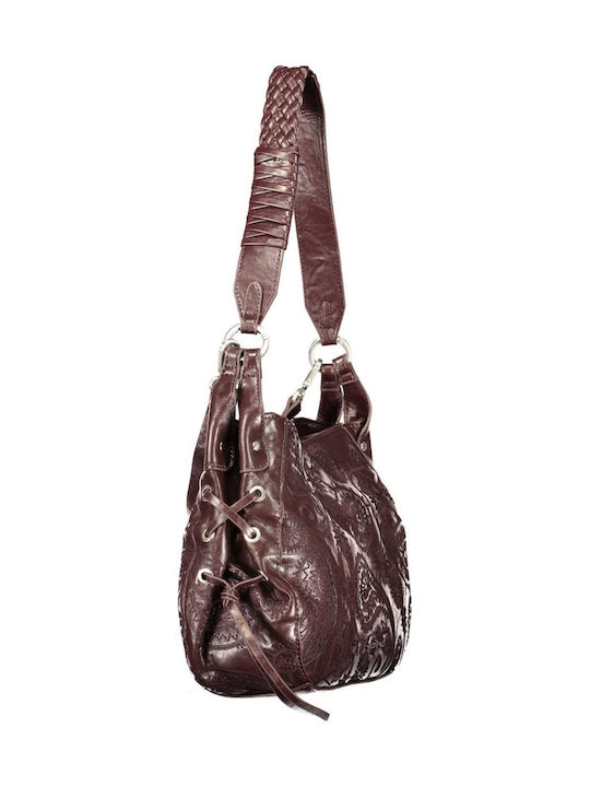Leather Women's Hobo Bag Brown