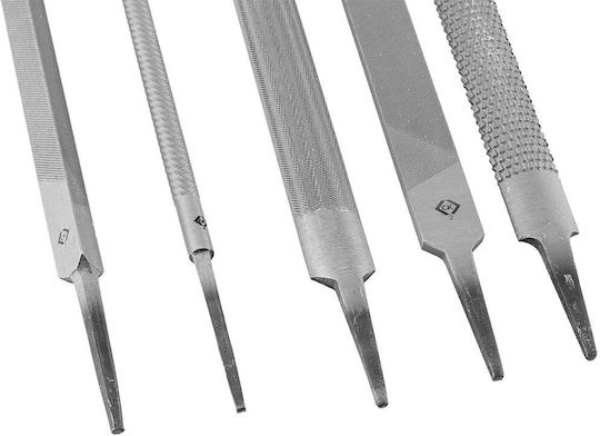 Neo Tools Handfeilen Metall Rund / Dreieck mit Griff