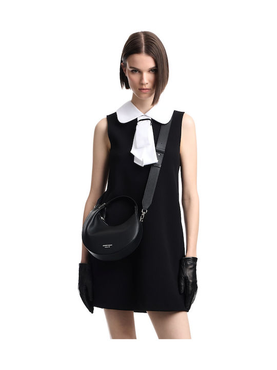 Leather Women's Shoulder Bag Black