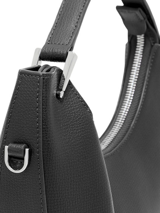 Leather Women's Shoulder Bag Black