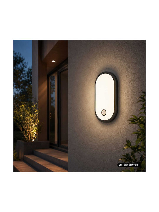 Maclean Energy Waterproof Outdoor Ceiling Light with Built-In LED in White MCE534