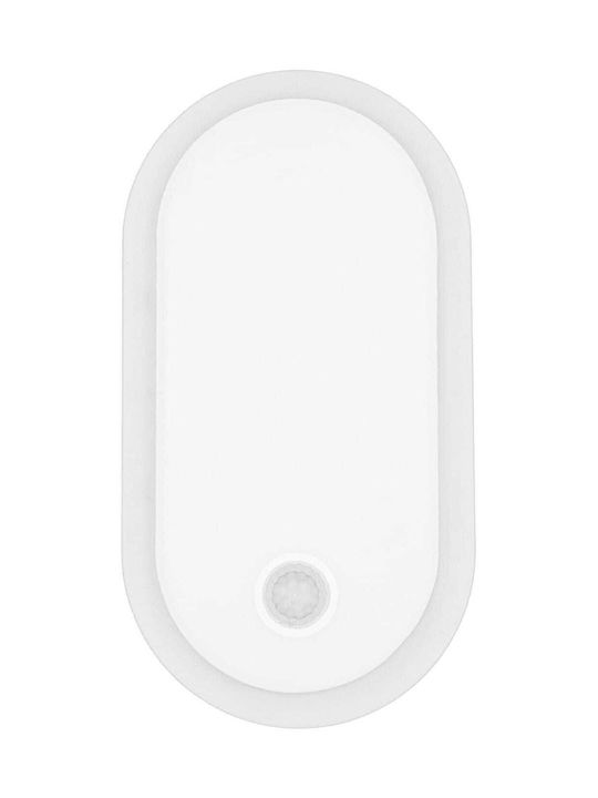 Maclean Energy Waterproof Outdoor Ceiling Light with Built-In LED in White MCE534