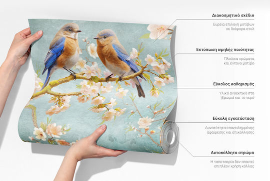 Стикер Тапет За Стени Бежов 104x70см