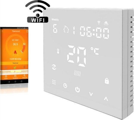 Thermoval Set Încălzire în Pardoseală Wt 2010 Al Covoraș Încălzitor 2.5m² Wi-fi Termostat Tvt45