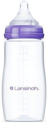 Lansinoh Plastic Baby Bottle Anti-colic with Silicone Teat for 0+ Months 330ml