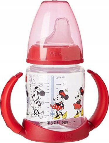 Nuk Образователно Биберонче От Силикон С Дръжки Многоцветно За 6m+ 150ml