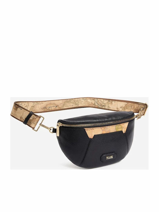 Damentasche Leder Gürteltasche Schwarz