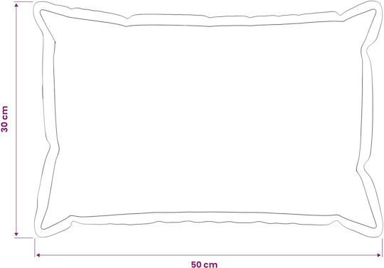 vidaXL Възглавница За Диван Houten Светлозелена 30x50см