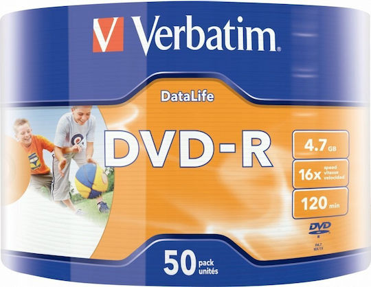 Verbatim DVD-R 16x 4.7GB Кутия за торта 50 бр.