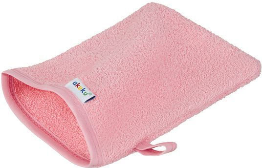 Akuku Baby Bath Sponge Glove Pink
