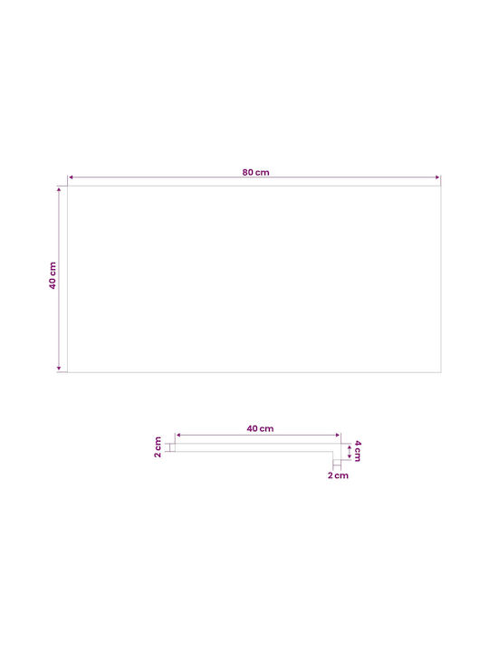 vidaXL Hinged Wooden Window W80xH40cm