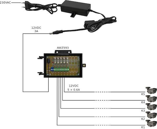 Pulsar CCTV Systems Connection Cable PN16017