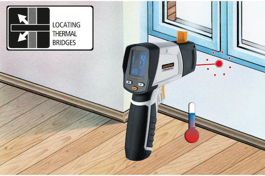 Laserliner Laserliner Infrarot- und Laserthermometer Plus Höchstmaß Thermometer für Überkopf-Temperaturen bis 365°C