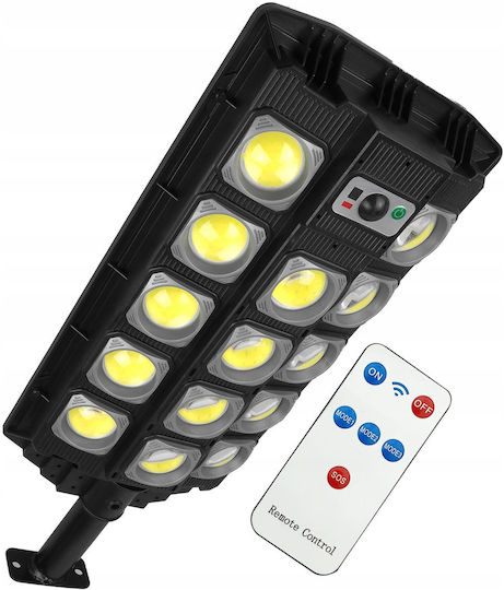 4KOM Lampă Solară de Drum 1500W 2000lm cu Senzor de Mișcare Fotocelulă și Telecomandă IP67 37x18cm