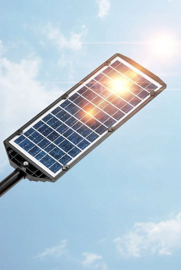 4KOM Lampă Solară de Drum 1500W 2000lm cu Senzor de Mișcare Fotocelulă și Telecomandă IP67 37x18cm
