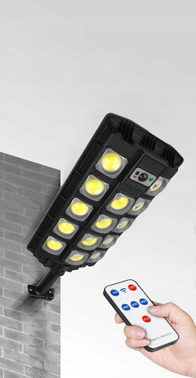 4KOM Lampă Solară de Drum 1500W 2000lm cu Senzor de Mișcare Fotocelulă și Telecomandă IP67 37x18cm