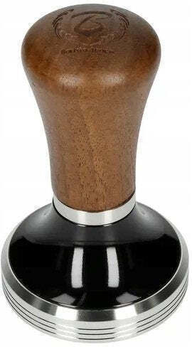 Barista Space Tamping Handle with Flat Surface 58mm in Brown Colour