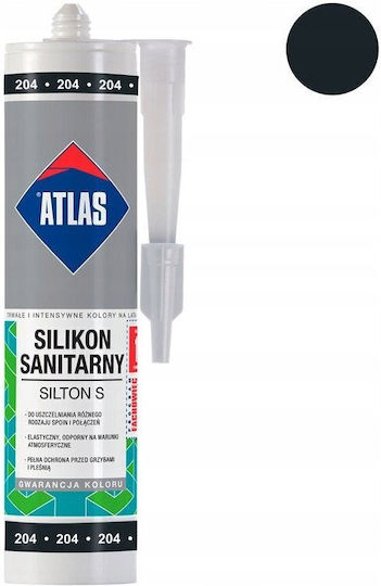 Atlas Filtri Schimmelresistente Schwarze Silikon-Dichtstoff 280ml