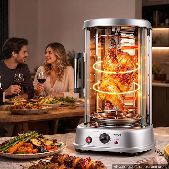 Vevor LPG Doner Kebab Machine LSKRJ20LDRSXOZO8U002V2 with Rotisserie for 4.5kg