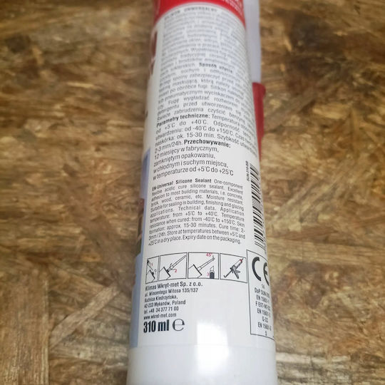 Quantec Schimmelresistente Transparente Silikon Dichtstoff 310ml