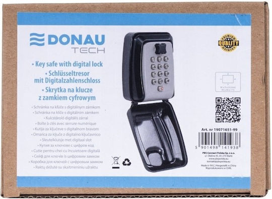 Donau Сейф с Дигитално Заключване и Ключ M11.5xШ9.5xВ4cm