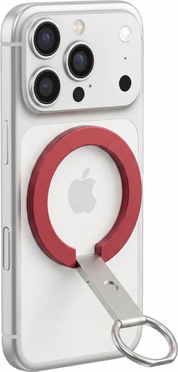Zanaé Foldable Magnetic Ring Stand Compatible Iphone Magsafe Pixelsnap Red