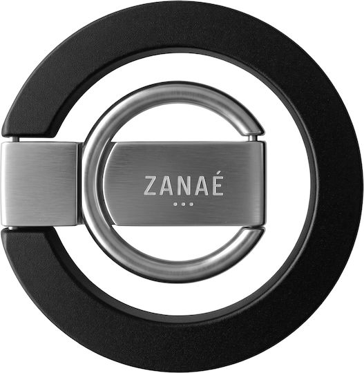 Zanaé Stand Magnetic Pliabil Cu Inel Compatibil Cu iPhone MagSafe Pixelsnap Negru
