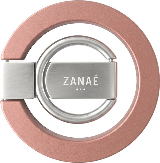 Zanaé Foldable Magnetic Ring Stand Compatible Iphone Magsafe Pixelsnap Pink