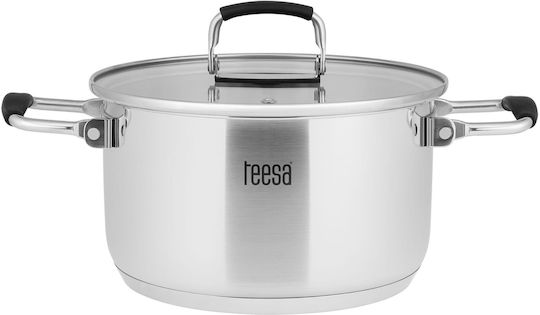 Teesa Cook Prime Cookware Set from Stainless Steel with Ceramic Coating 6 Pieces