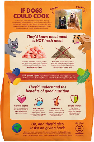 Edgard Cooper 3kg Dry Dog Food Grain-Free with Chicken, Meat and Vegetables
