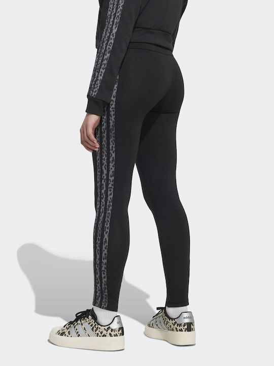 Kinderleggings Sport Lang Schwarz