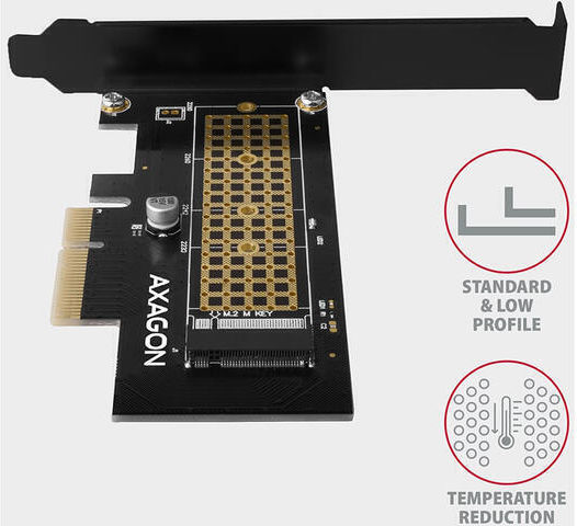 Axagon Pcem2-n Pci-e 16x M.2 Ssd Nvme