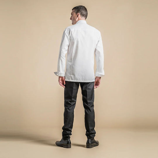 Clement Design Kochjacken 100% Baumwolle Weiß Alicante White
