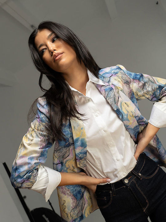 Hermosa Raisa Sacou Dama Blue