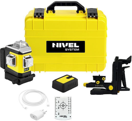Nivel CLx3G Self-Leveling Cross-Line Laser Level Green Beam
