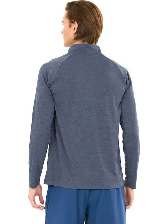 Athletic Long Sleeve Dark Blue Blouse