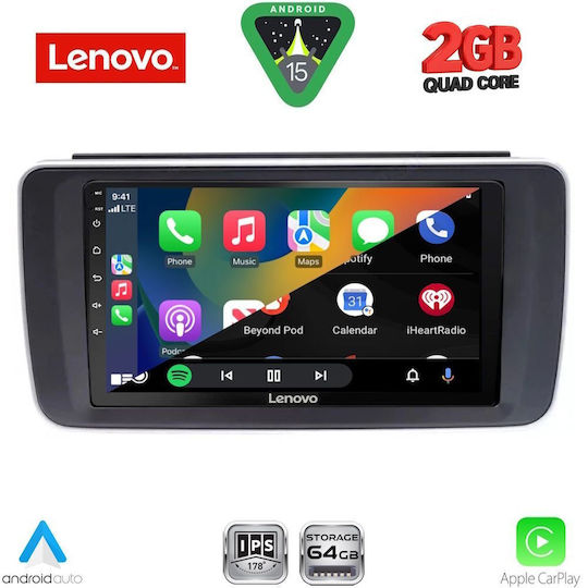 Lenovo Автомобилна Аудио Система за Nissan Leaf 2018-2025 (Bluetooth/USB/Вграден Wi-Fi/GPS/Apple CarPlay/Android Auto) с Touch Screen 9"