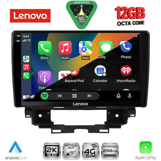 Lenovo Автомобилна Аудио Система За Renault Kangoo 2021 (Bluetooth/USB/Вграден Wi-Fi/GPS/Apple CarPlay/Android Auto) С Touch Screen 10"