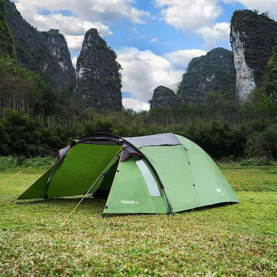 Nils Trekker III Campingzelt Iglu mit Doppeltuch 4 Jahreszeiten für 3 Personen 390x210x130cm