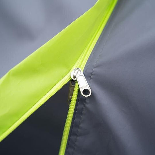 Nils Explorer Campingzelt Iglu Grau mit Doppeltuch 3 Jahreszeiten Für 3 Personen 270x150x110cm